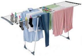 Szara teleskopowa suszarka do ubrań B7-C41