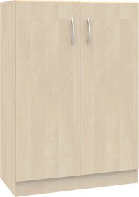 Dwudrzwiowa szafka biurowa na klucz Simple, 80x40x120,5 cm, index 80-3P-2F3