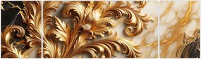 Obraz - Marmur ze złotem (170x50 cm)