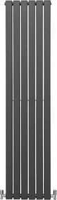Grzejniki panelowe designerskie, antracytowo-szare, 1800 mm x 420 mm