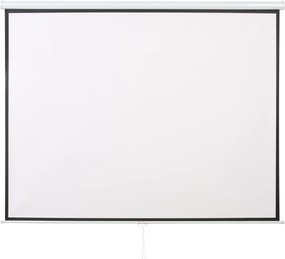 HOMCOM Ekran projekcyjny 203 x 152 cm 254 cm 4:3/ 16:9 Ręczny do kina domowego