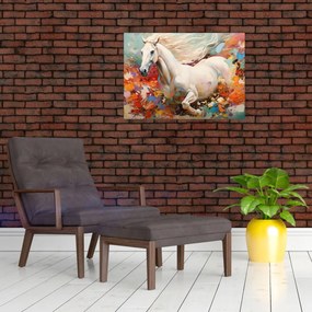 Obraz - Malowanie konia (70x50 cm)