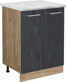 Szafki kuchenne czarny beton 60x60x81.6 r-line