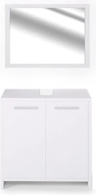 Zestaw mebli łazienkowych biały 58x33x60 kiko