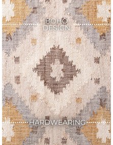 Kremowy chodnik z juty tkany ręcznie 80x200 cm Roya Imani – Elle Decoration