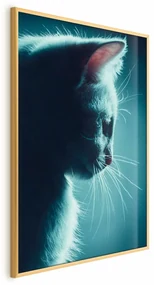 Plakat Nocny włóczęga 21x30 cm z ramą złotą bez marginesu ARTGEIST B