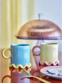 Jasnożółte/jasnoniebieskie kubki zestaw 2 szt. ceramiczne 350 ml Polly – Bloomingville