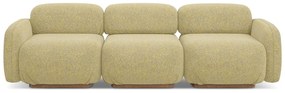 Żółta sofa modułowa 270 cm Ailani – Makamii