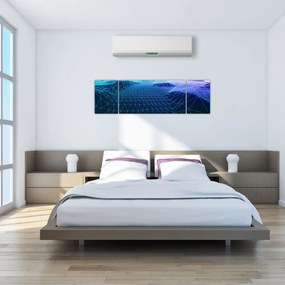Obraz - Góry w modelu komputerowym (170x50 cm)