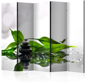 Parawan dwustronny Orient 225x172 cm 5-częściowy zielony ARTGEIST B