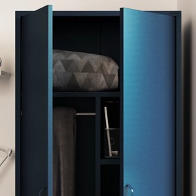 Szafa na ubrania metalowa granatowa FLAVIO