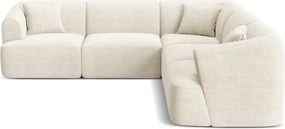 Beżowy sztruksowy narożnik Campi – Cosmopolitan Design