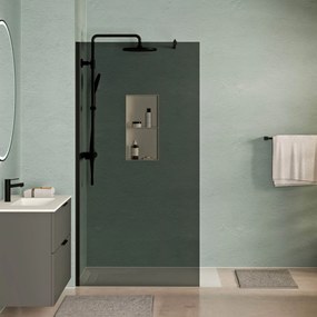 Walk-In Dusche EIRA - Grauglas 8 mm und 10 mm