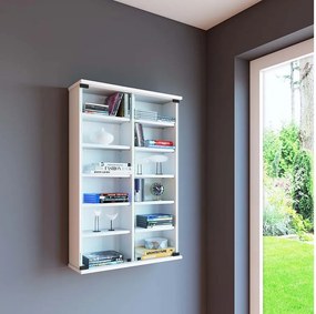 CD DVD Wall Shelf Closet Zuntisa Drzwi szklane