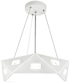 Biała lampa wisząca - K275-Fivego