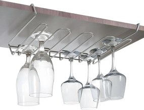 Uchwyt na szklanki MY CRISTAL od métaltex - Pojemność 16 filiżanek - Wykończenie Polytherm® Srebrne