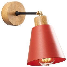 Czerwono-naturalny kinkiet ø 14 cm Manavgat – Opviq lights