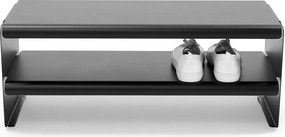 Czarna stalowa szafka na buty 71,5x28x31 cm Linea – Spinder Design