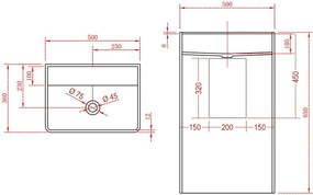 Umywalka stojąca TWZ26
