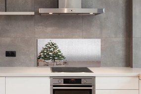 Szklany Panel Świąteczny Las Prezentów