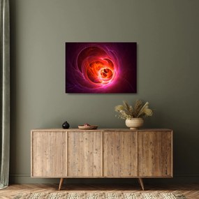 Obraz na szkle - nowoczesny obraz różowej abstrakcji (70x50 cm)
