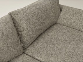 Brązowy rozkładany/ze schowkiem narożnik z tkaniny szenilowej (lewostronny/z szezlongiem) Leon – Maison de Rêve