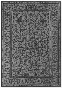 Dywan zewnętrzny dwustronny Duet czarno-kremowy 160 cm x 230 cm