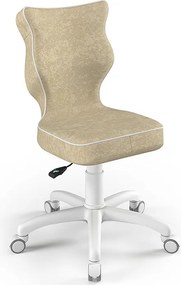 Obrotowe krzesło dziecięce Petit White rozmiar 4 (133-159 cm)