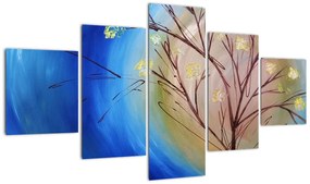 Obraz - Drzewo zakrywające słońce (125x70 cm)