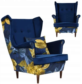 Fotel uszak Ari Print Duo Family Meble