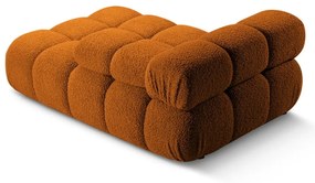 Pomarańczowy moduł sofy z materiału bouclé (prawostronny) Bellis – Micadoni Home