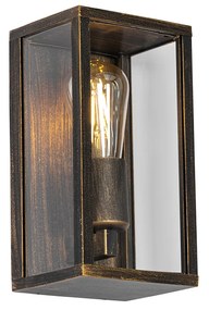 Zewnetrzna Vintage Kinkiet / Lampa scienna antyczne złoto 26 cm IP44 - CharloisPrzemysłowy Oswietlenie zewnetrzne