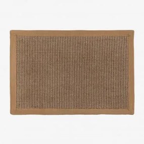 Prostokątny Wycieraczka 40x60 Z Juty Gimendy Brązowa Latte - Sklum