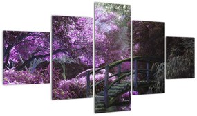 Obraz - fioletowe drzewa (125x70 cm)