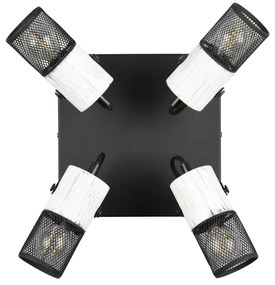 Czarno-biała lampa punktowa ø 9 cm Tosh – Trio
