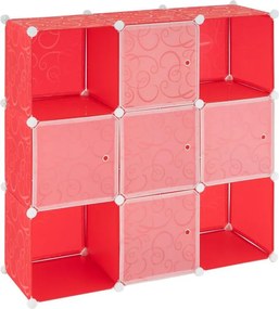 Czerwony regał RED RACK - system wtykowy