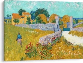Obraz - Vincent van Gogh, Farmhouse in Provence, reprodukcje (70x50 cm)