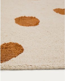 Kremowy bawełniany dywan dziecięcy odpowiedni do prania/tkany ręcznie 90x150 cm Tandani – Kave Home