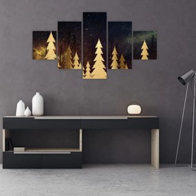 Obraz - Złota noc (125x70 cm)