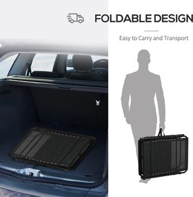 Outsunny Leżak składany, regulowane 5-pozycyjne oparcie, poduszka, wałek, do 120 kg, Stal, szary, 58 x 189 x 32,5 cm