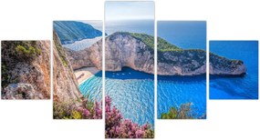Obraz - Plaża Navagio, Grecja (125x70 cm)