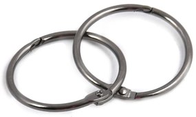 Kółka do zasłony prysznicowej w kolorze matowej czerni zestaw 12 szt. Ringo Small – Spirella