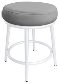 Taboret Ben noga metalowa biała MG17