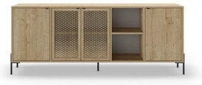 Niska komoda w dekorze dębu 200x80 cm Inca – Marckeric