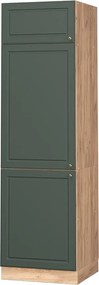 Szafka na lodówkę green gold country 60x58.1x206.8 fame-line