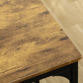 HOMCOM Zestaw barowy stół z 4 krzesłami nowoczesny design do jadalni kompaktowy | Aosom PL