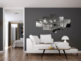 Obraz - Wieża Eiffla w Paryżu (125x70 cm)