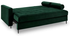 Zielona aksamitna rozkładana sofa Milo Casa Santo