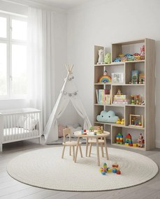 Komorowy regał na zabawki dąb sonoma N8-K27