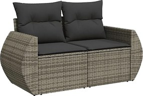 Szara dwuosobowa sofa ogrodowa H6-B99